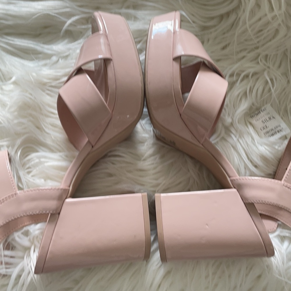 H&M blush pink platform sandals - Picture 2 of 6